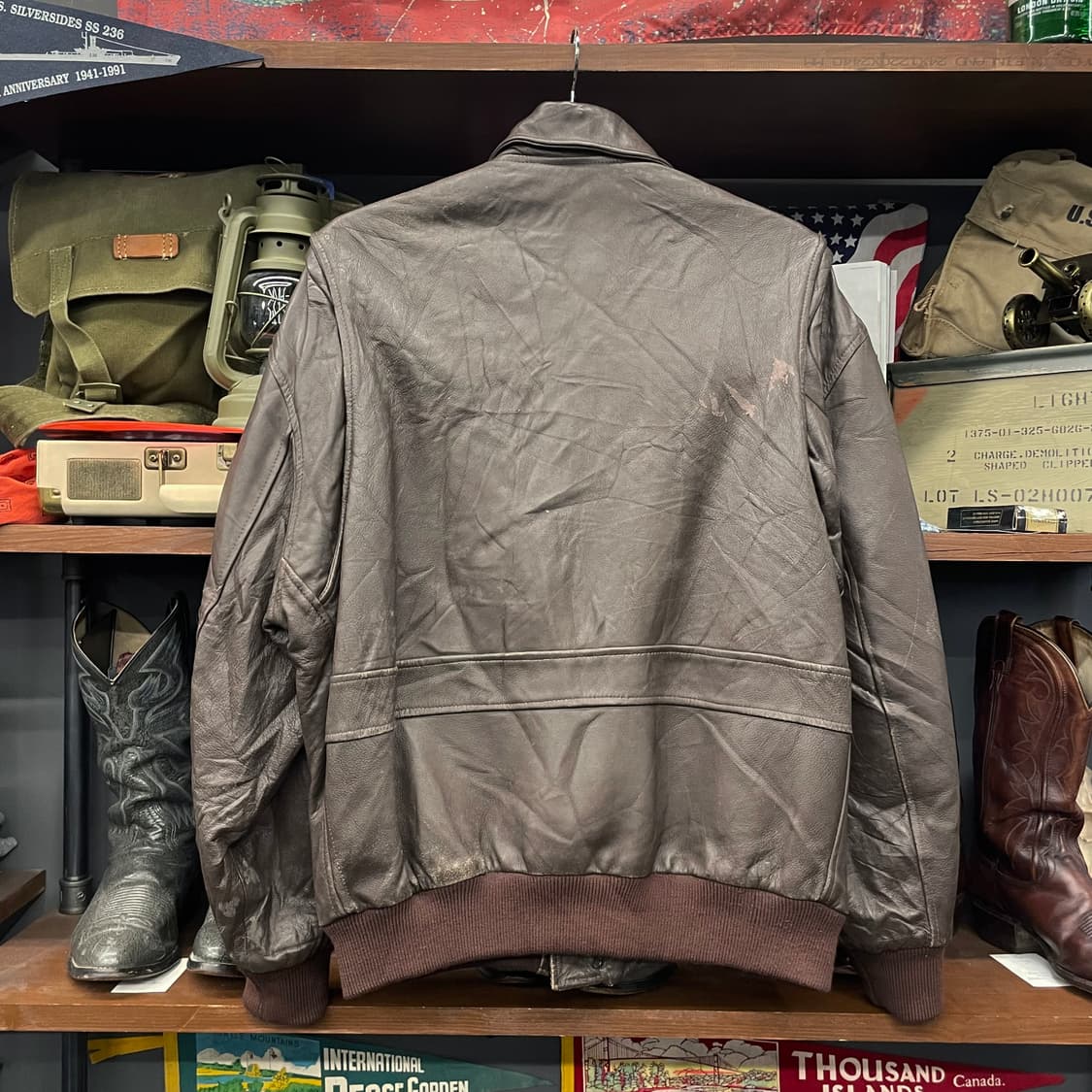 90s Brummell 파리 리얼 레더 자켓 상품이미지2