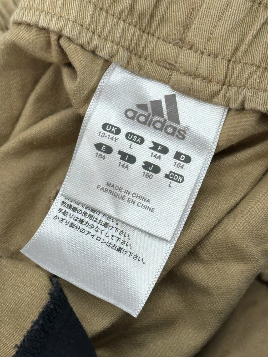 재팬 아디다스 괴짜룩 베이지 카고 코튼 7부 팬츠 고프코어 스포티 상품이미지5