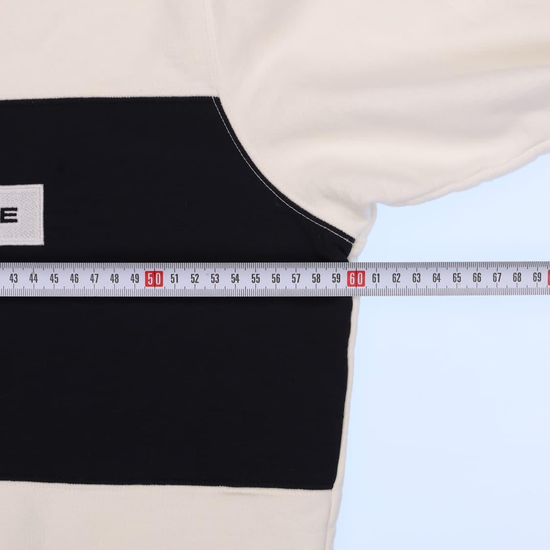 L 슈프림 그루넥 화이트 맨투맨 N7562 상품이미지6