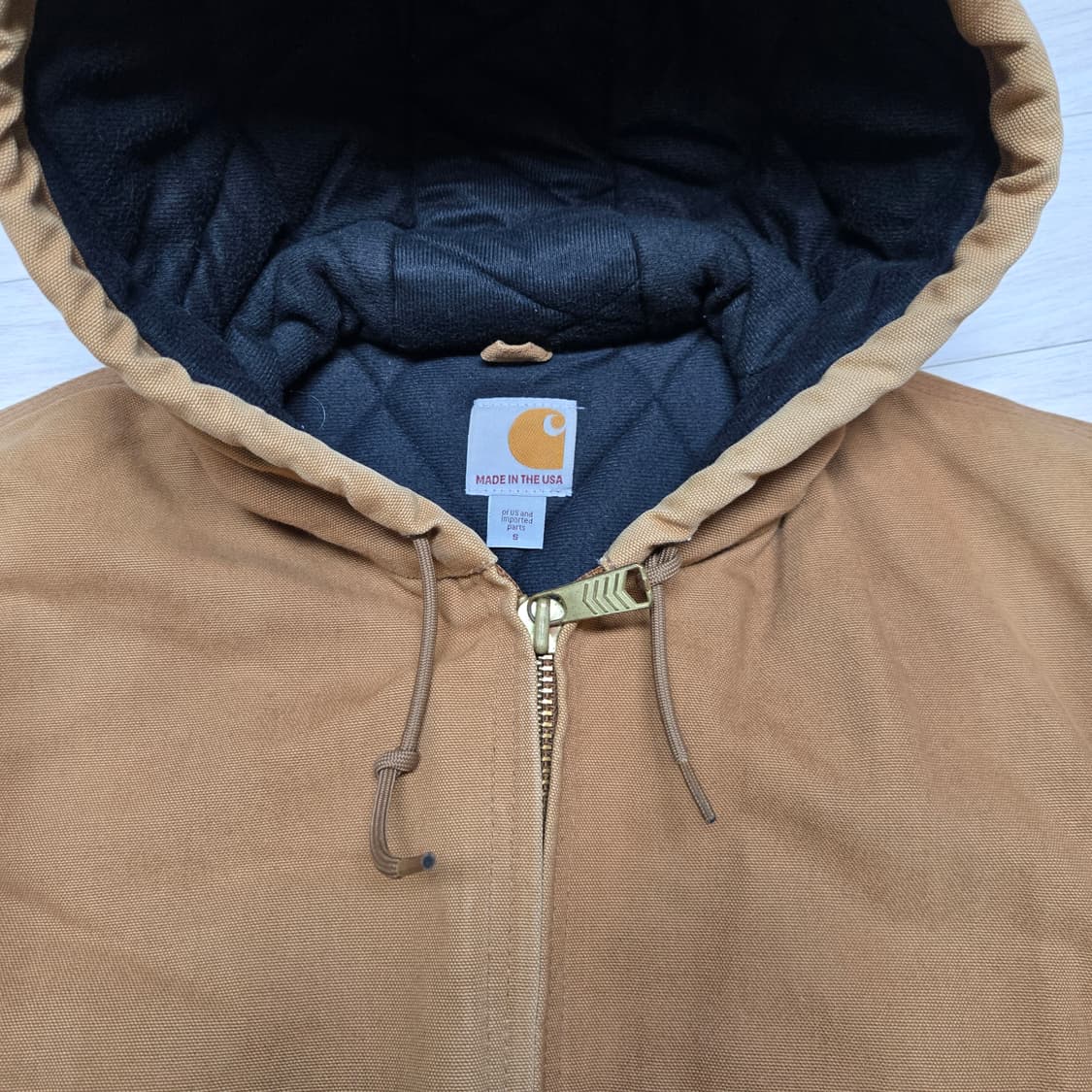 USA MADE 칼하트 J140 브라운 액티브 자켓 상품이미지2