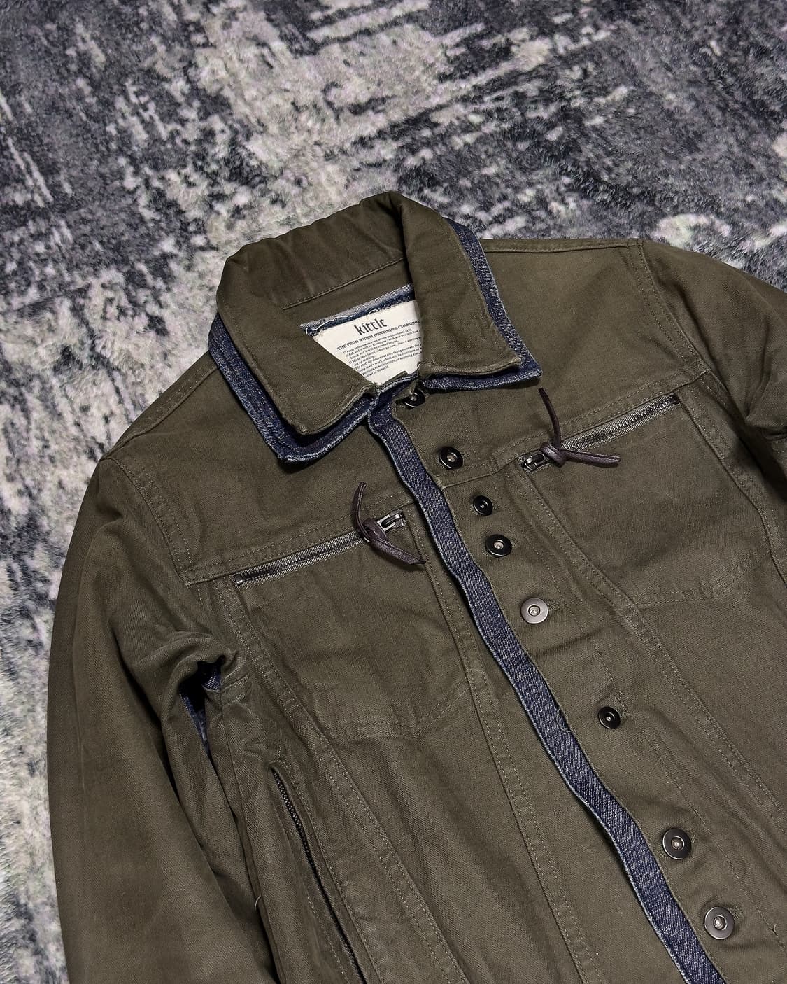 {Kittle} Denim Layered Artisanal Jacket  상품이미지4