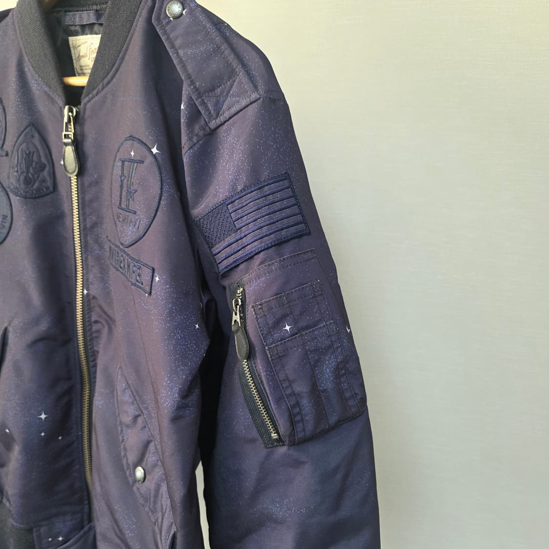 아비렉스 블루종 점퍼 퍼플 패치 상품이미지5