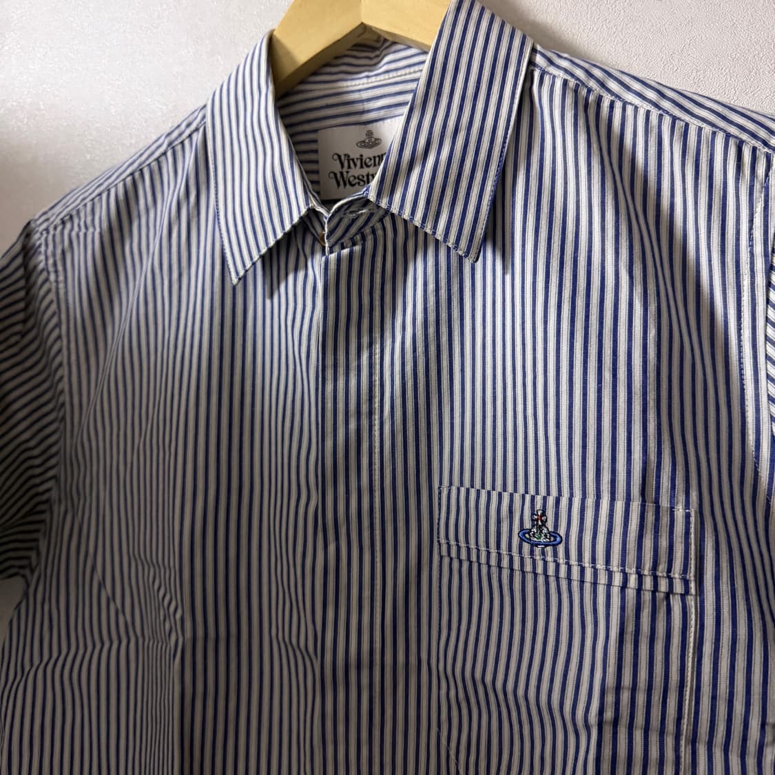 비비안웨스트우드 남성 원포켓 반팔 셔츠 50 (남성 100정도) 상품이미지5