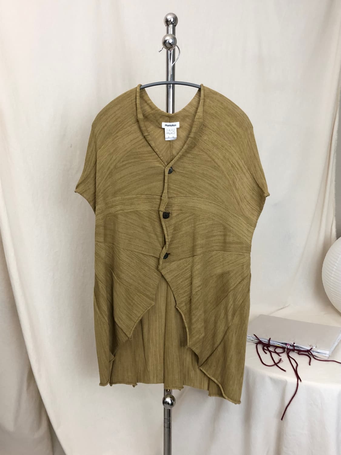 Plantation Leaf Shape Cardigan 상품이미지1