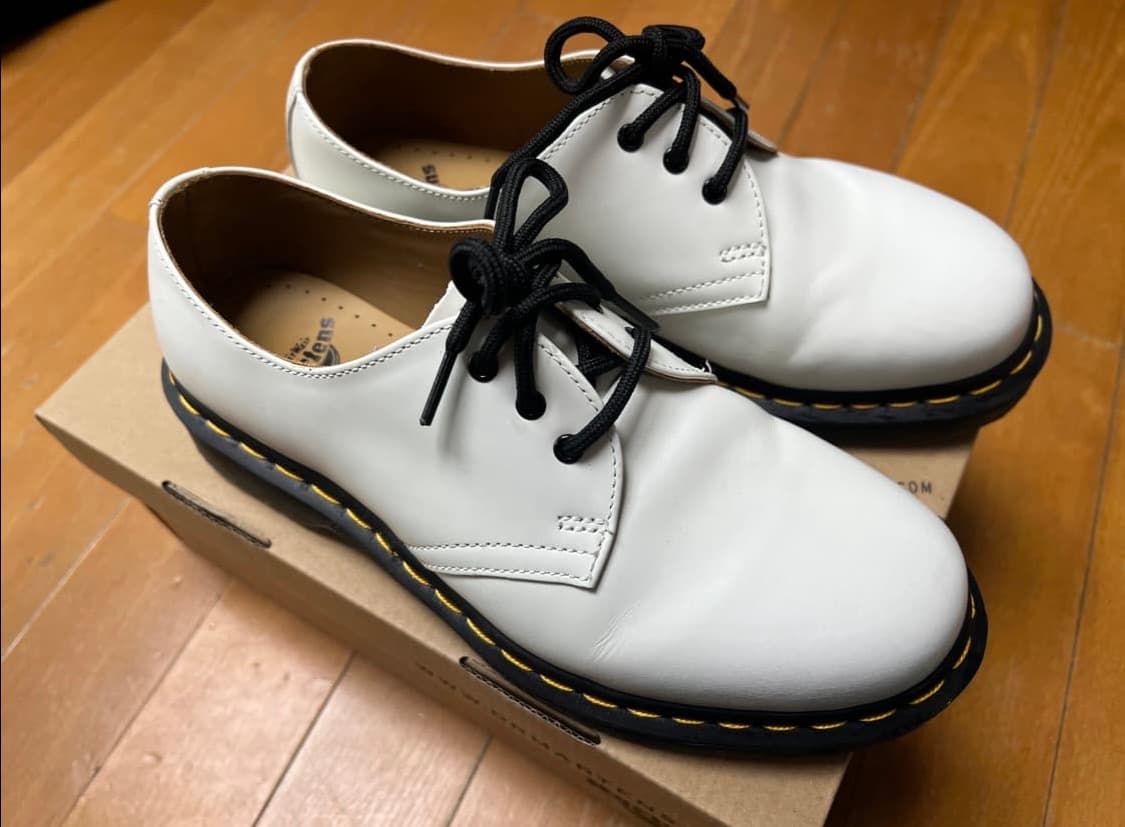 닥터마틴 로퍼 1461 화이트 스무스 240 상품이미지3