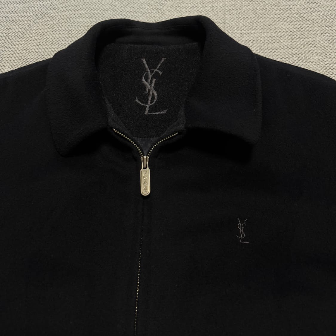 YSL 입생로랑 빈티지 울 블루종 자켓 상품이미지2