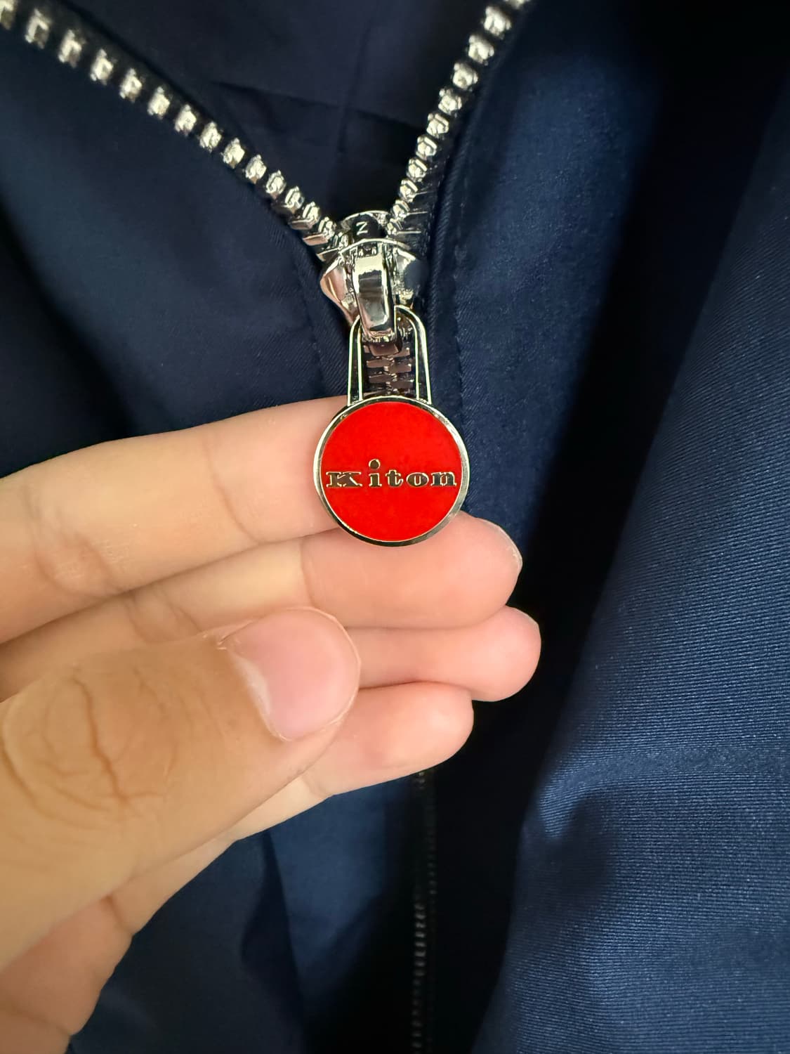 키톤 퀼팅 패딩 재킷 네이비 52사이즈 판매합니다 상품이미지2