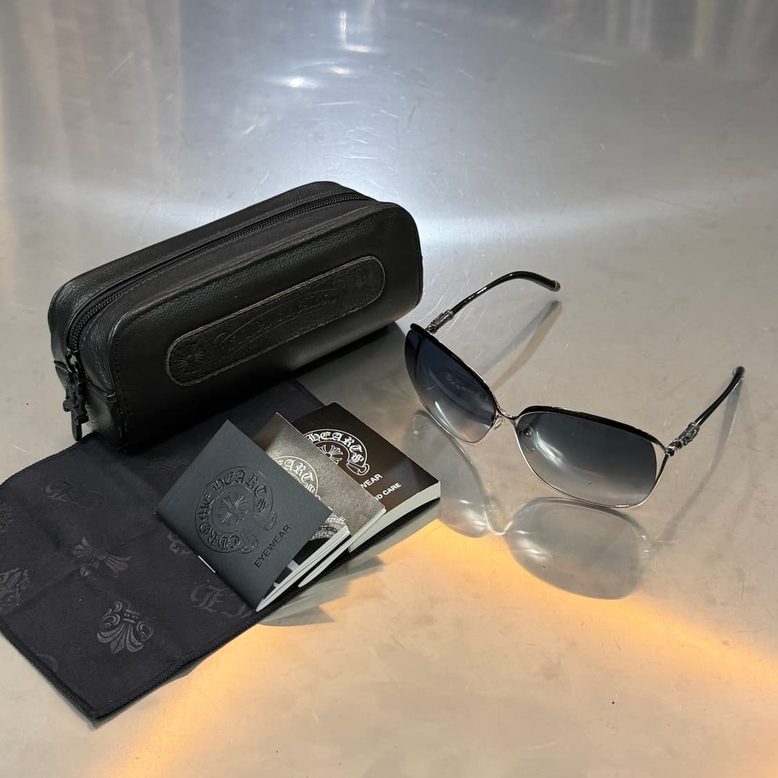 [민트급] 크롬하츠 클래식 실버 선글라스 풀구성품 상품이미지1