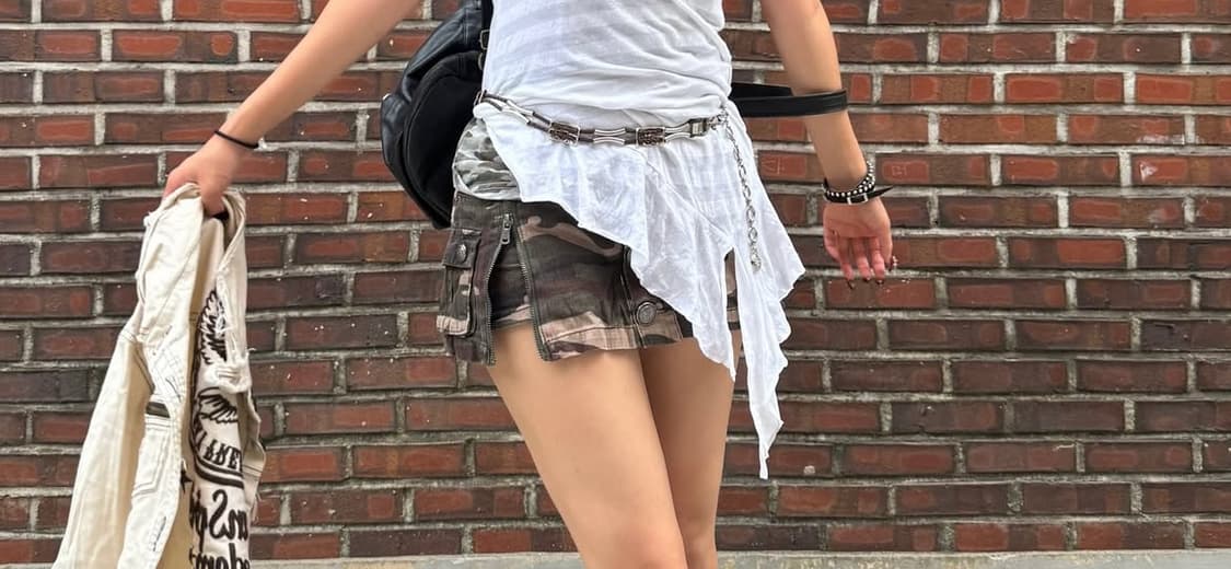 camo skirt pants 카모 스커트팬츠 상품이미지1