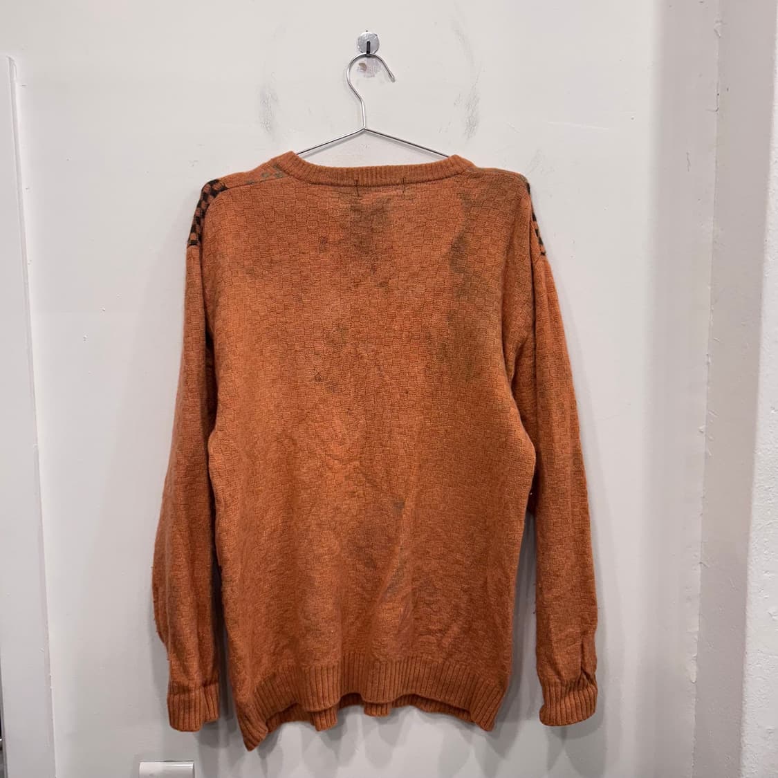 엑스 클럽 재팬빈티지 울 패턴 라운드 니트 상품이미지5