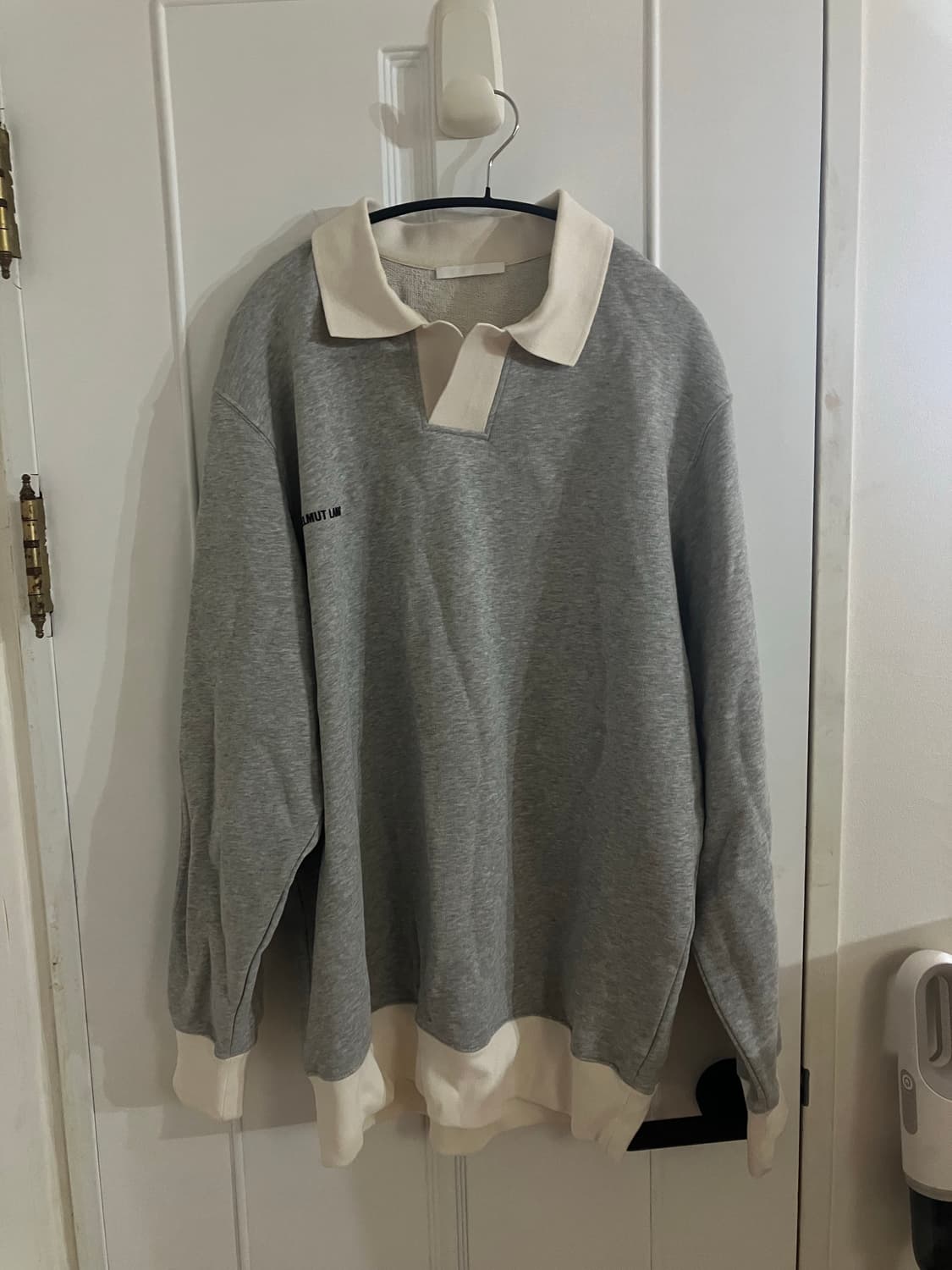 Helmut lang 헬무트랭 그레이 카라 맨투맨 L 상품이미지2