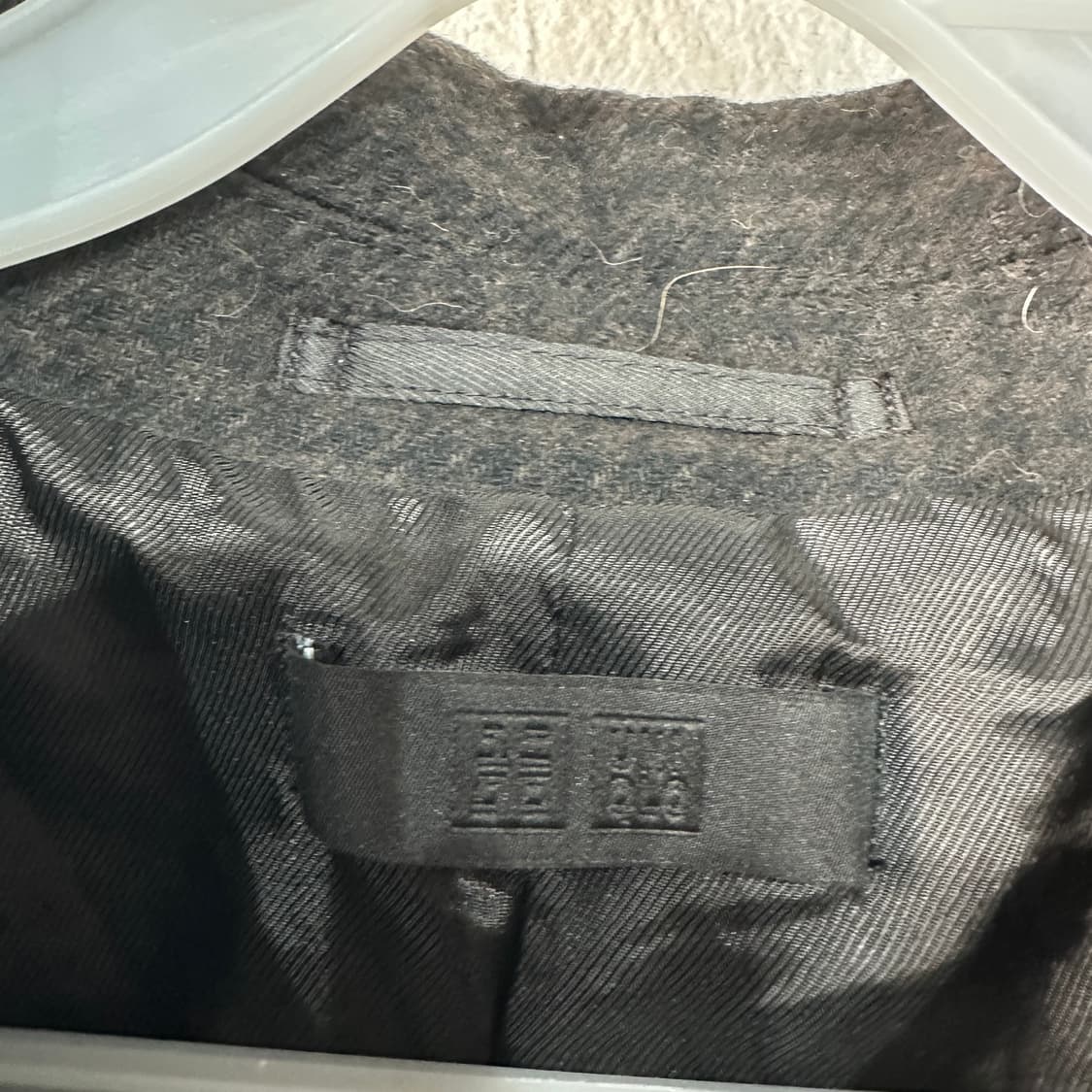 유니클로 하운드투스 잔체크 오버핏 롱코트 XXL 상품이미지3