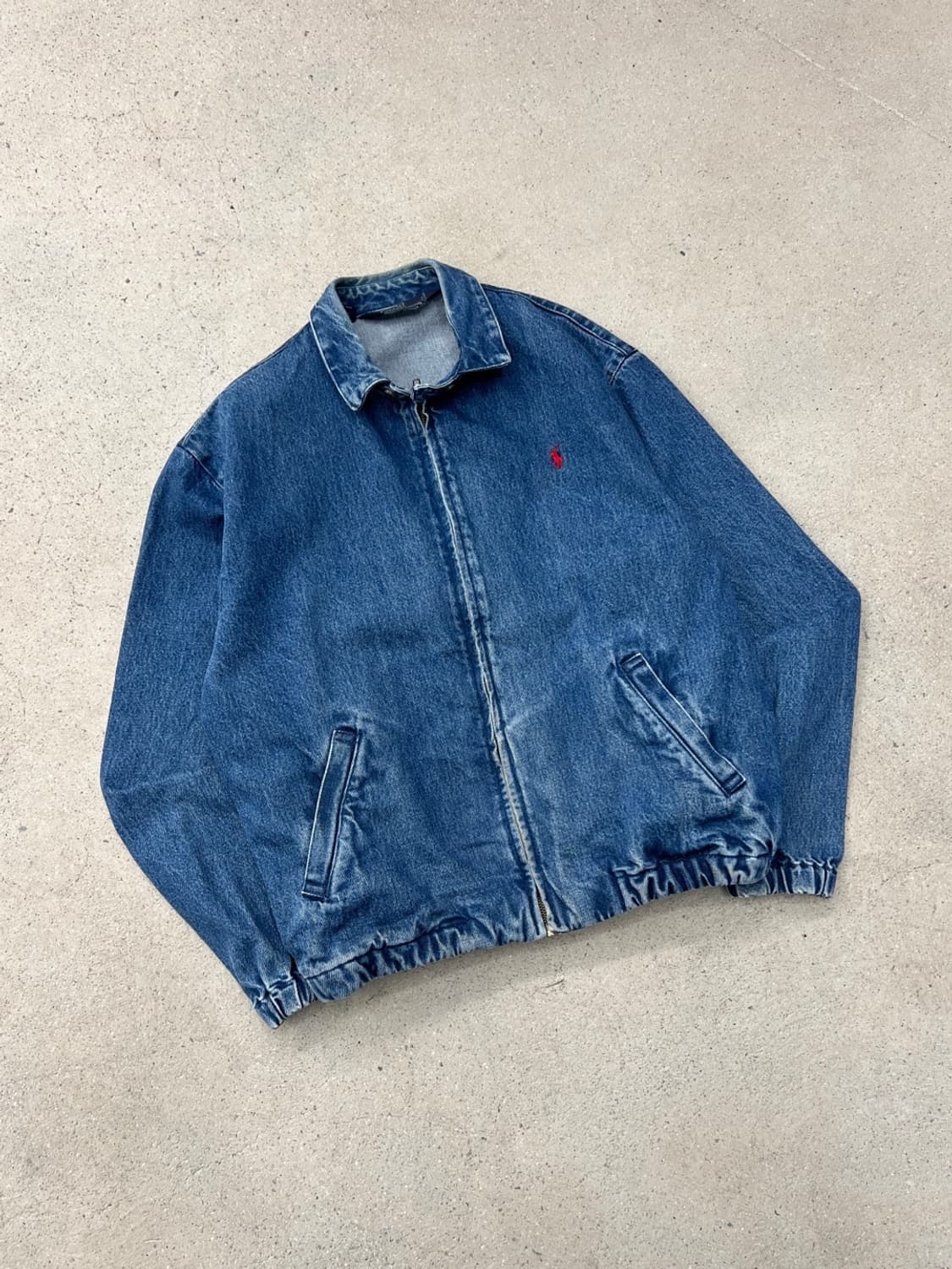폴로랄프로렌 90s 데님 해링턴 자켓 상품이미지2