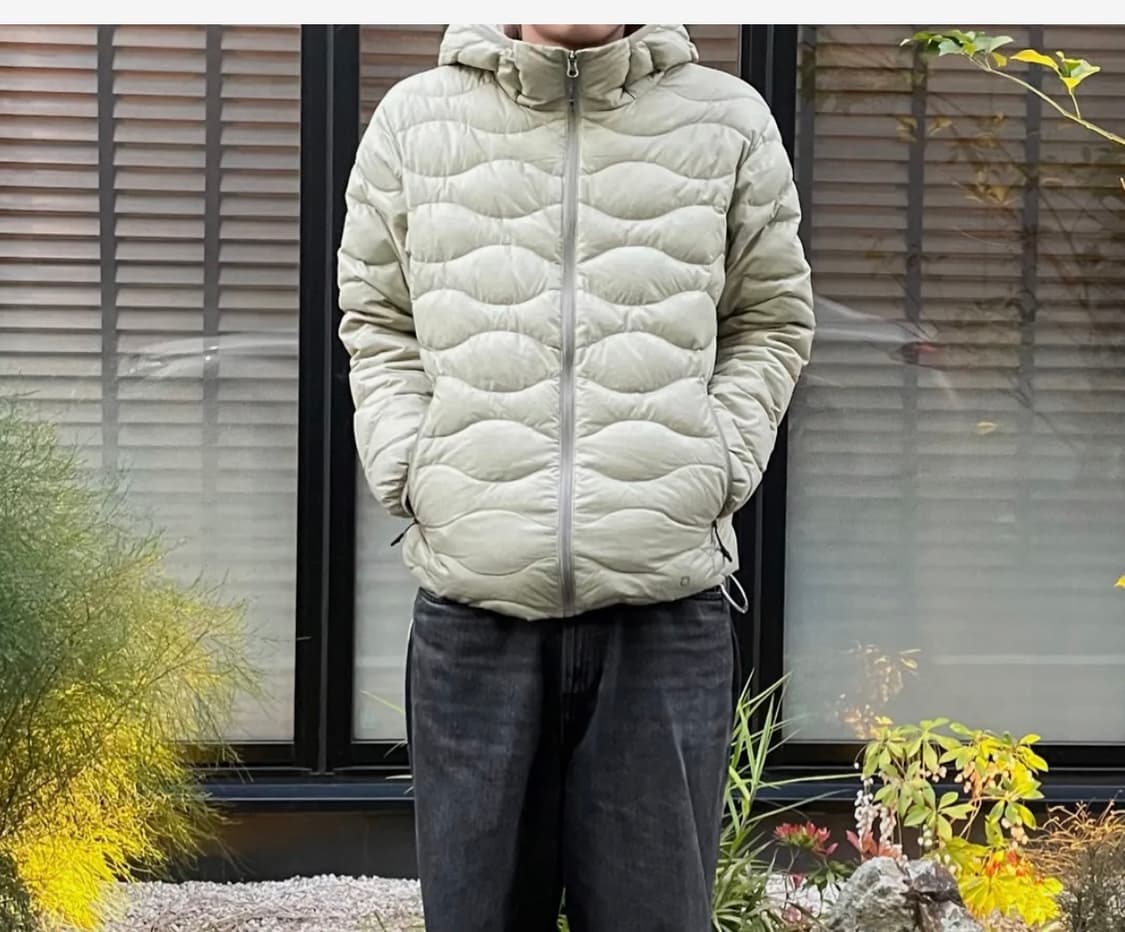 나우/nau 페더라이트 후드 다운 Light Khaki Beige 상품이미지2