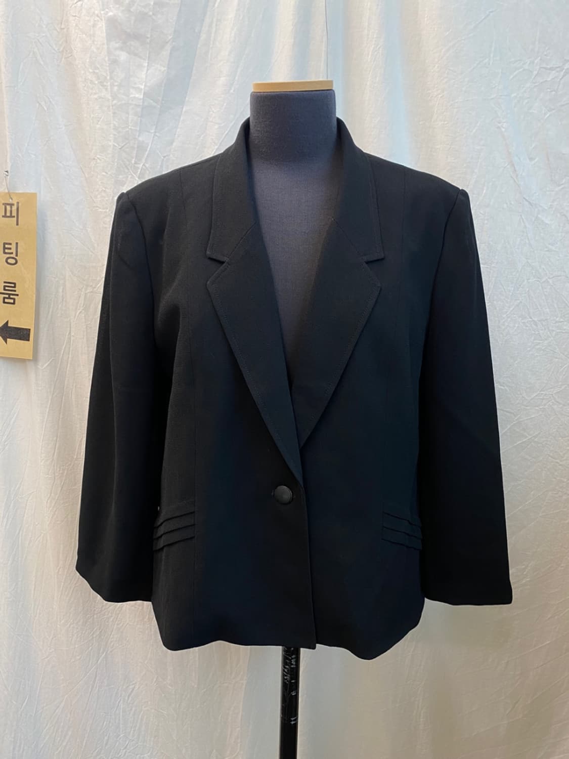 빈티지블랙숏자켓 (XL) 상품이미지1