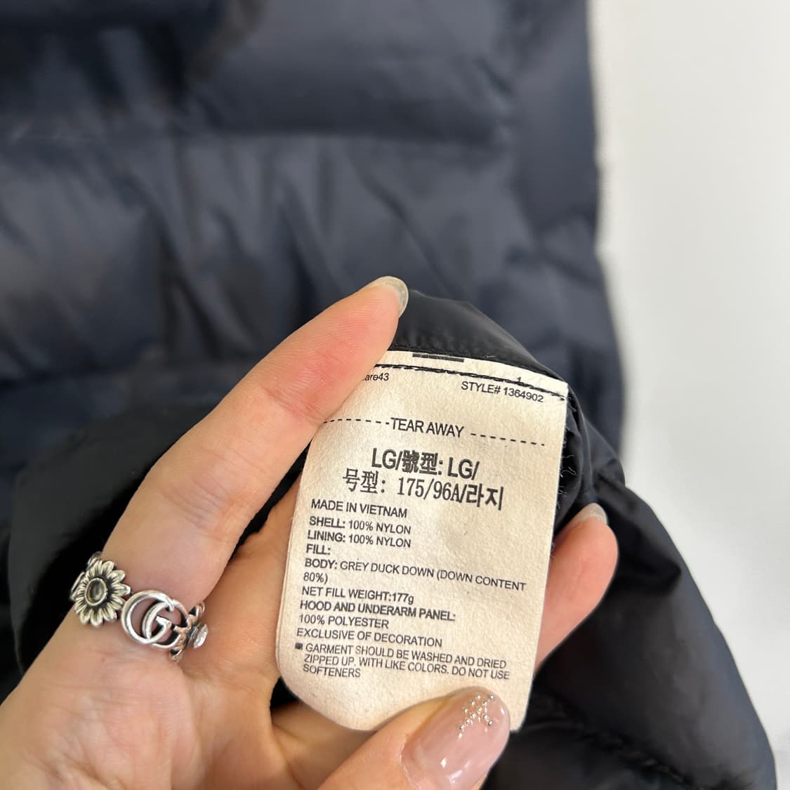 언더아머 남성 오리털 롱패딩 L 상품이미지4