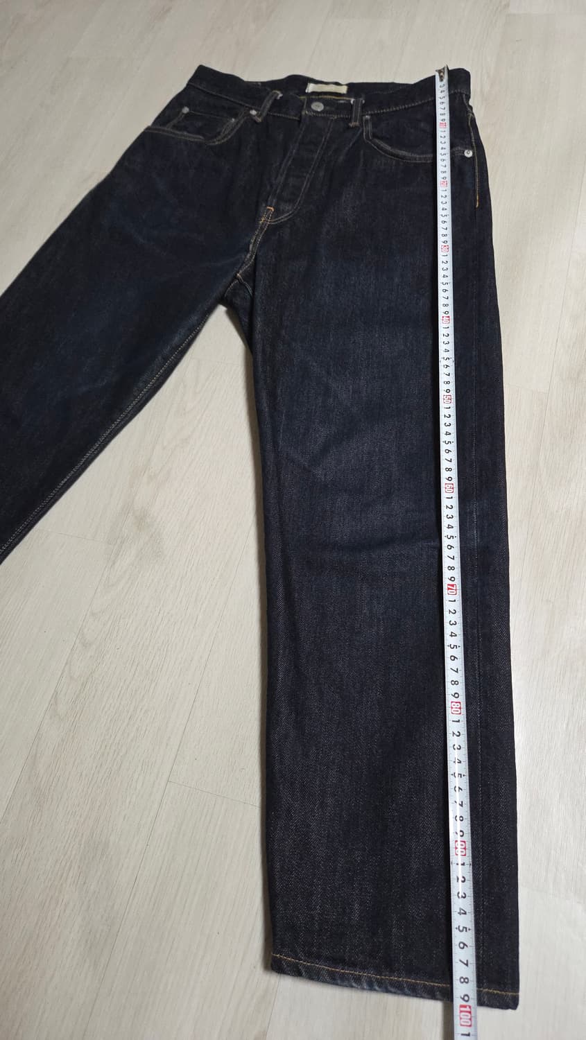 (착샷) 하츠키 HATSKI 루즈 테이퍼드 셀비지 데님 상품이미지8