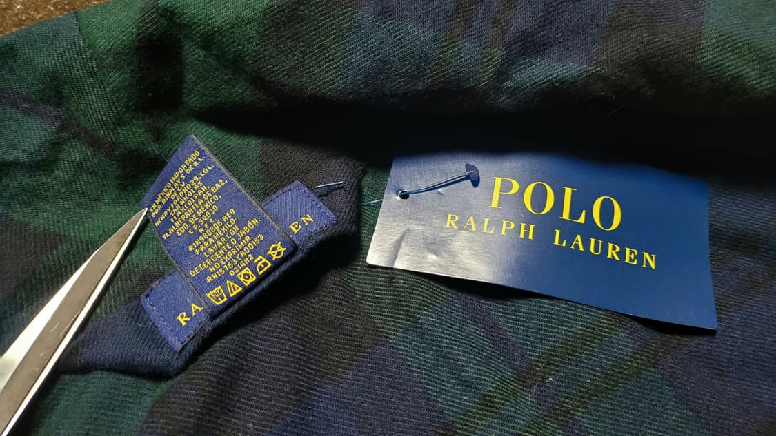 (새제품)폴로 랄프로렌 남성용 타탄체크 로브 M 상품이미지4