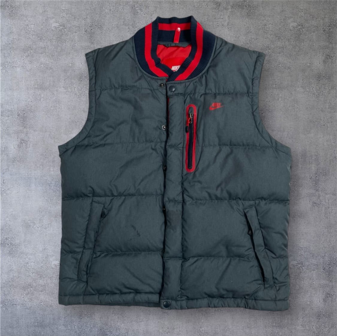 나이키 Nike 레드 그레이 디팬더 3in1 패딩 베스트 후드집업 100 상품이미지2