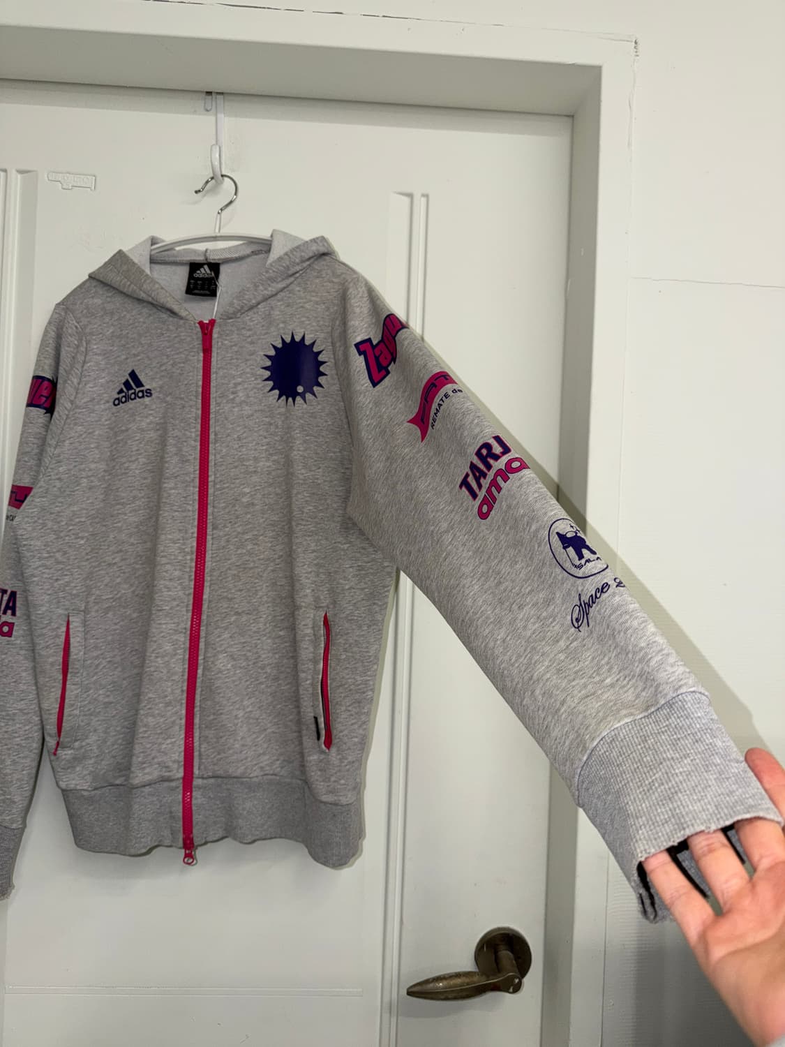 일본빈티지 아디다스 유니크 후드집업 상품이미지7