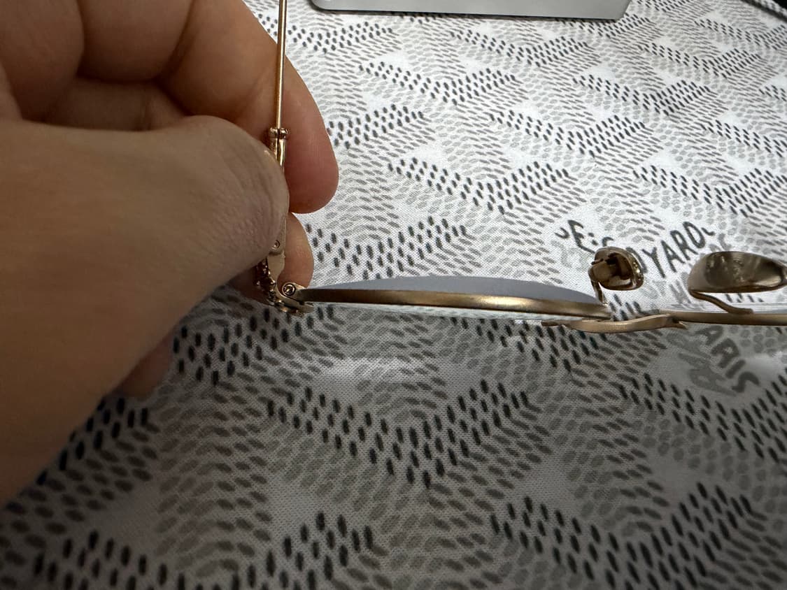 크롬하츠 부바A 오브 매트 골드 플레이트 매트 그라파이트 안경 상품이미지4