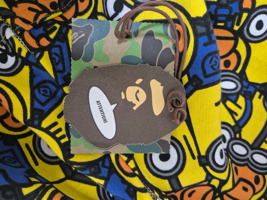 베이프 미니언즈 마일로 후드집업 상품이미지4