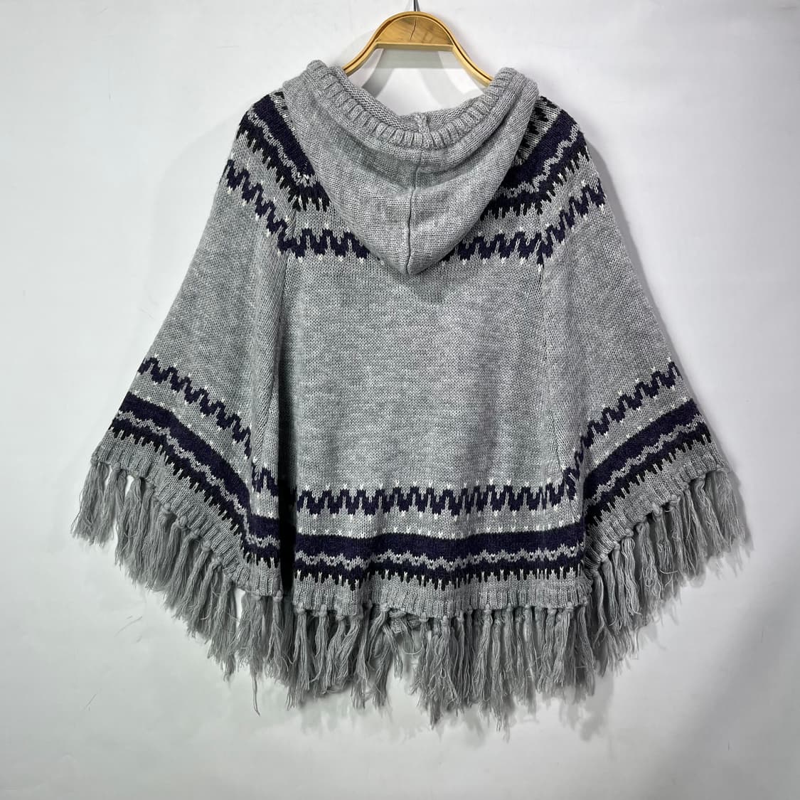 [Clessidra] 빈티지 모리걸 폼폼 후드 케이프 상품이미지2