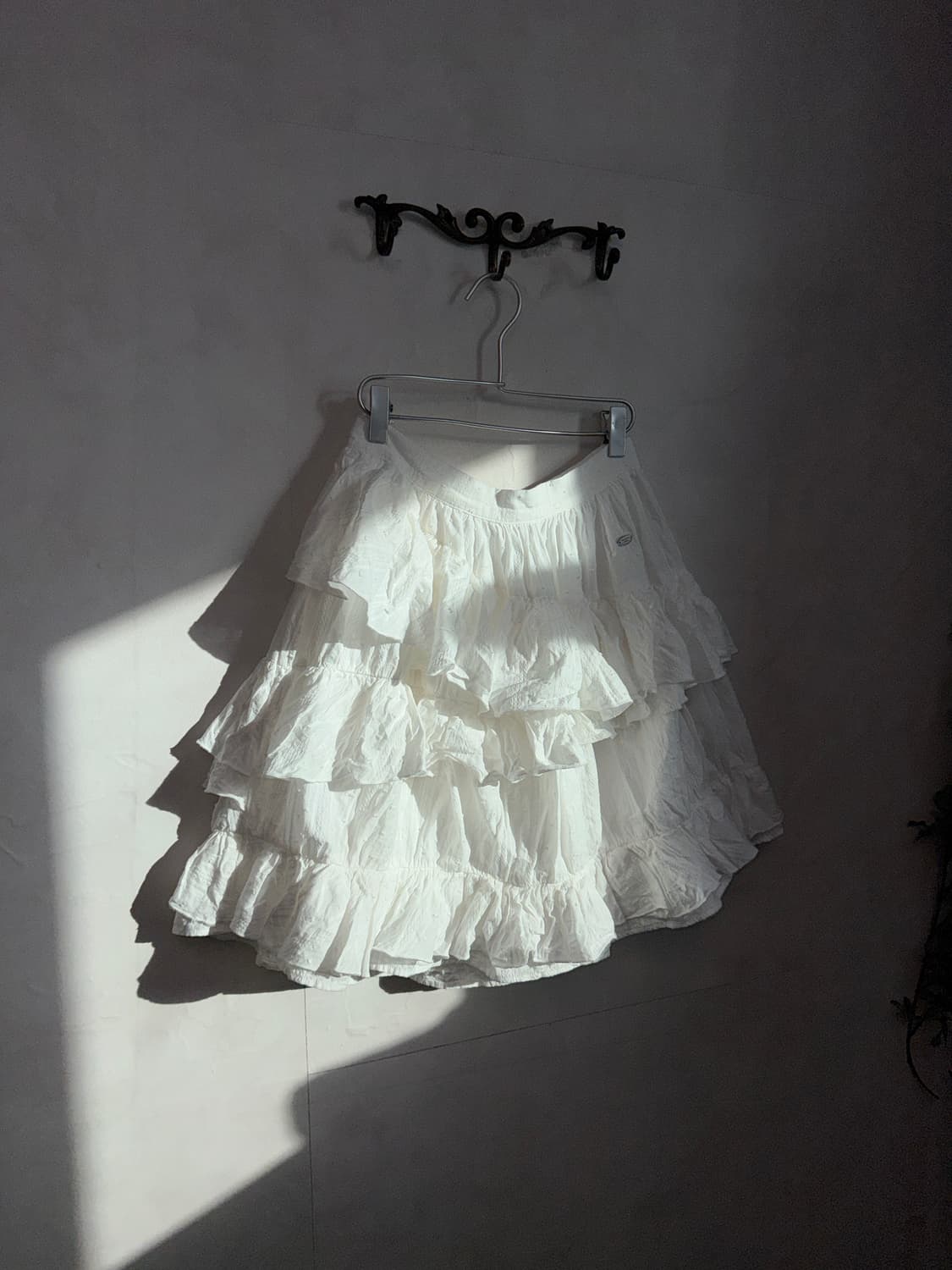 General Idea Unbal Cotton Frill Midi Sk 상품이미지2