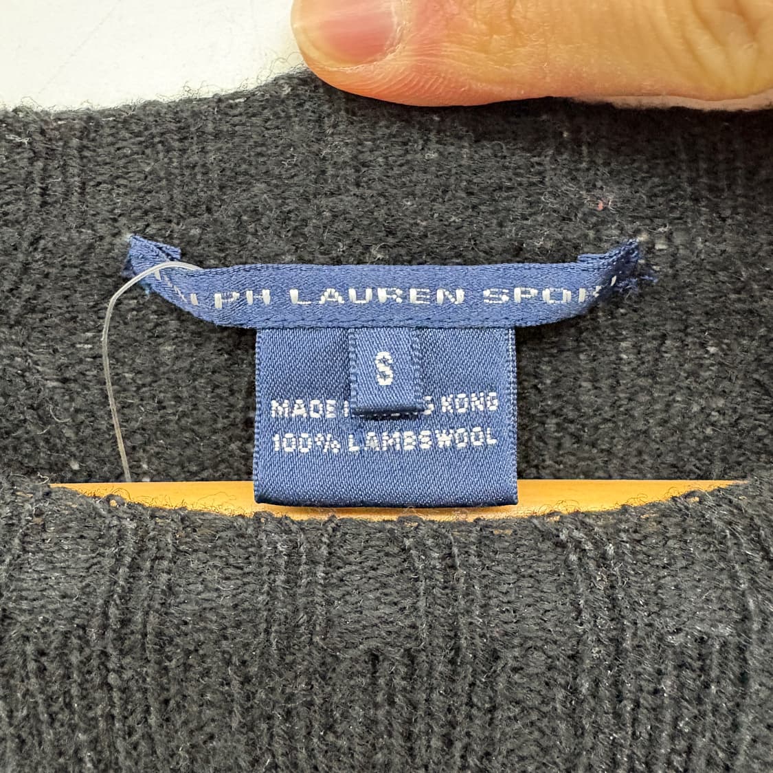 폴로 랄프로렌 블랙 꽈배기 니트 여성 S 상품이미지5