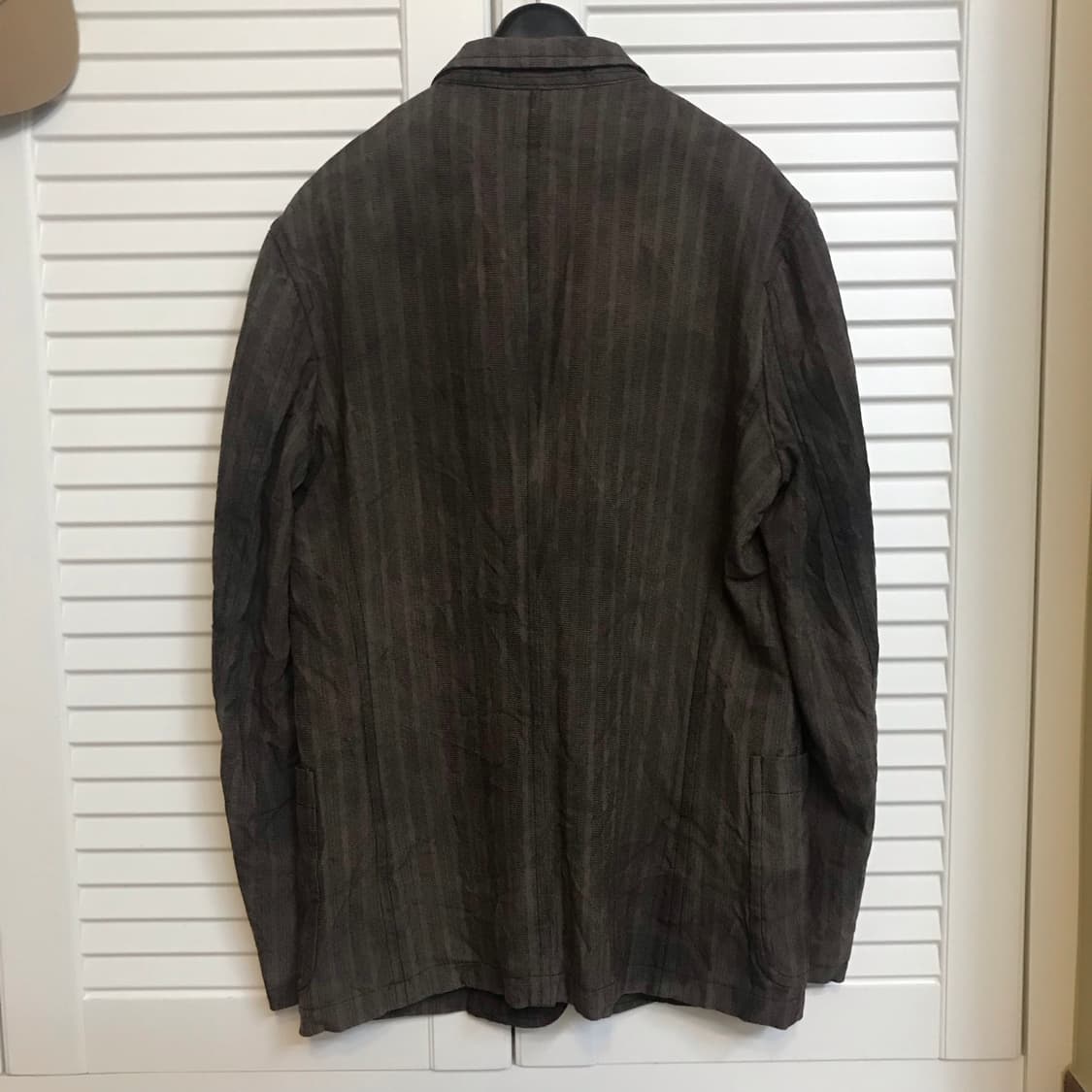 Garment washed wool tailored jacket 상품이미지2