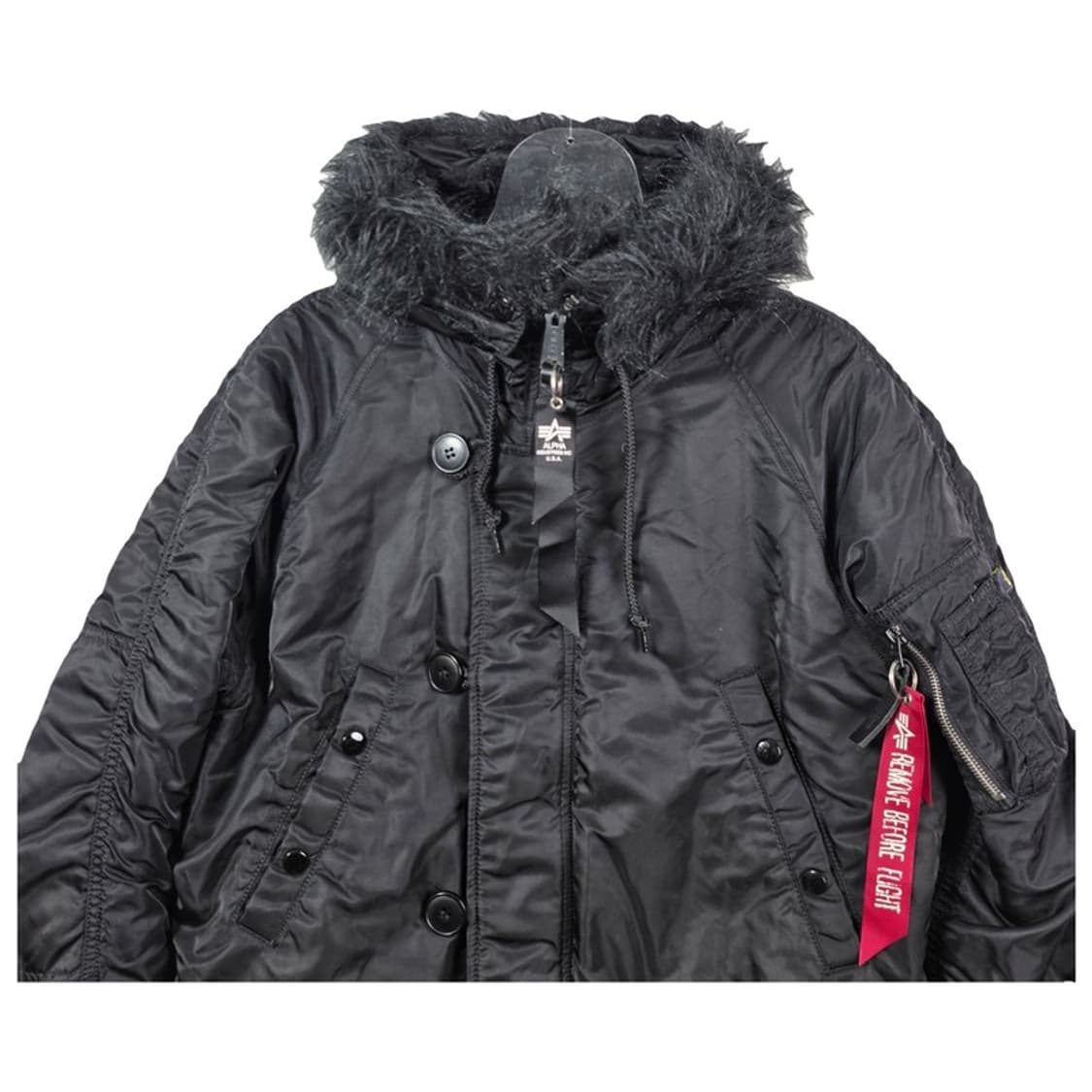 알파인더스트리 N-3B 파카 블랙 M 상품이미지3