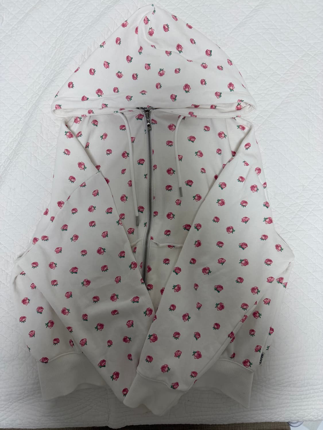 유희 플라워 패턴 후드집업 상품이미지1