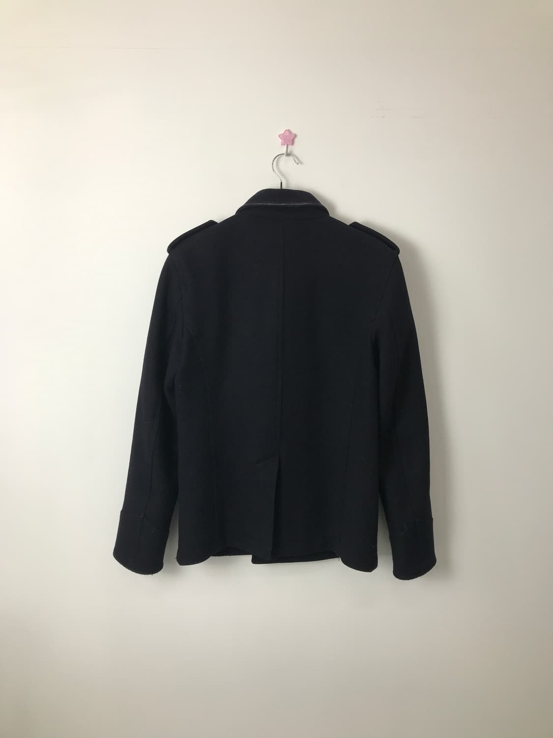 Jpn Navy Double-Breasted Wool Coat 상품이미지4
