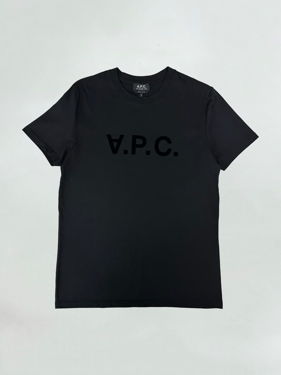 아페쎄 벨벳 로고 티셔츠 상품이미지1