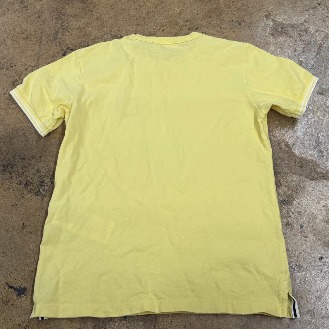 [정품/10] 스톤아일랜드 반팔 티셔츠 옐로우 b16 상품이미지3
