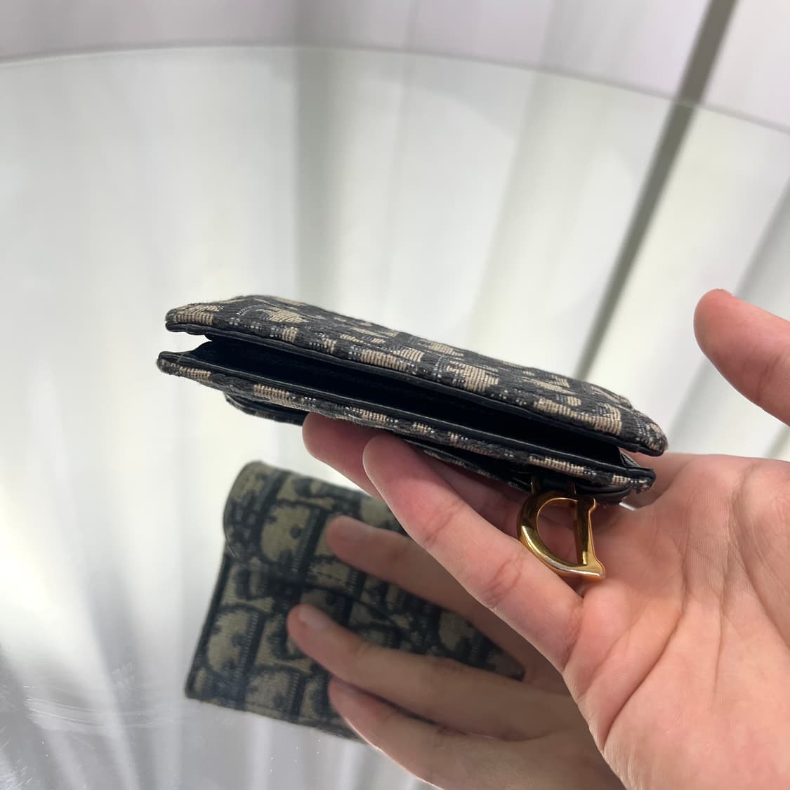 [정품] 디올 오블리크 새들 카드지갑 상품이미지5