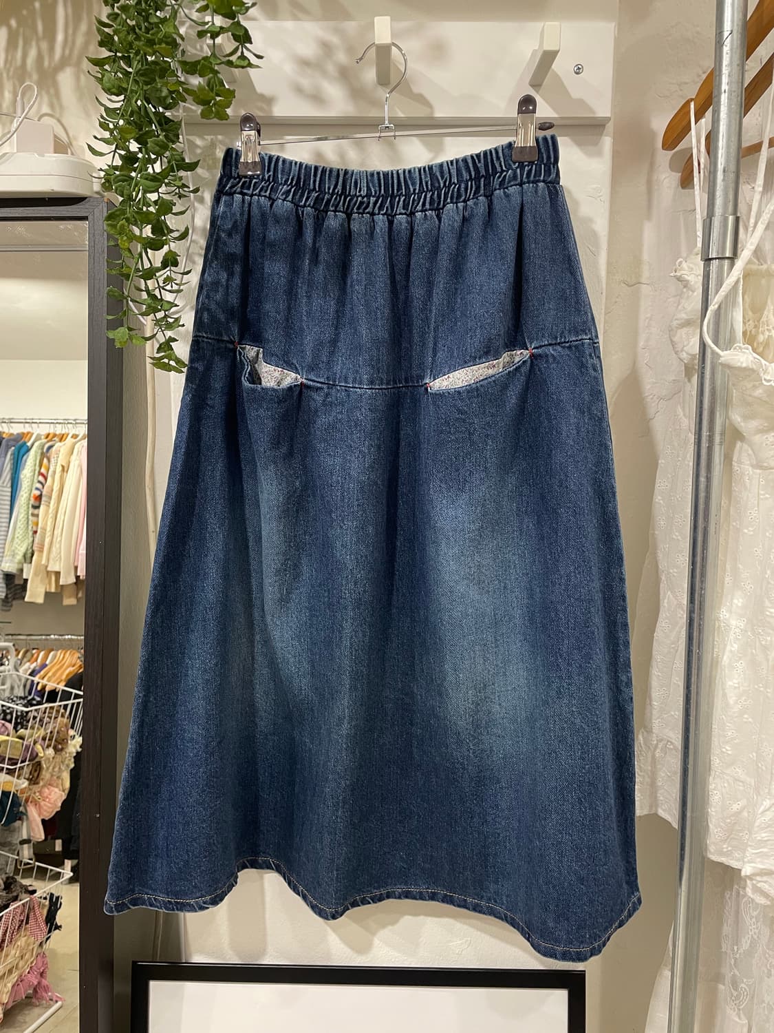 flower pocket denim skirt 상품이미지6