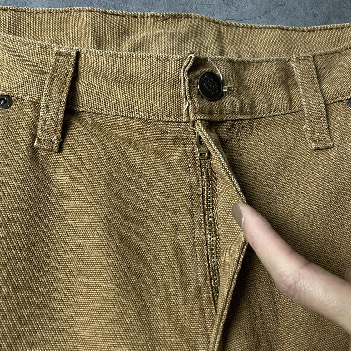 DICKIES 디키즈 빈티지 카멜 카펜터 워크 팬츠 A00865 상품이미지3