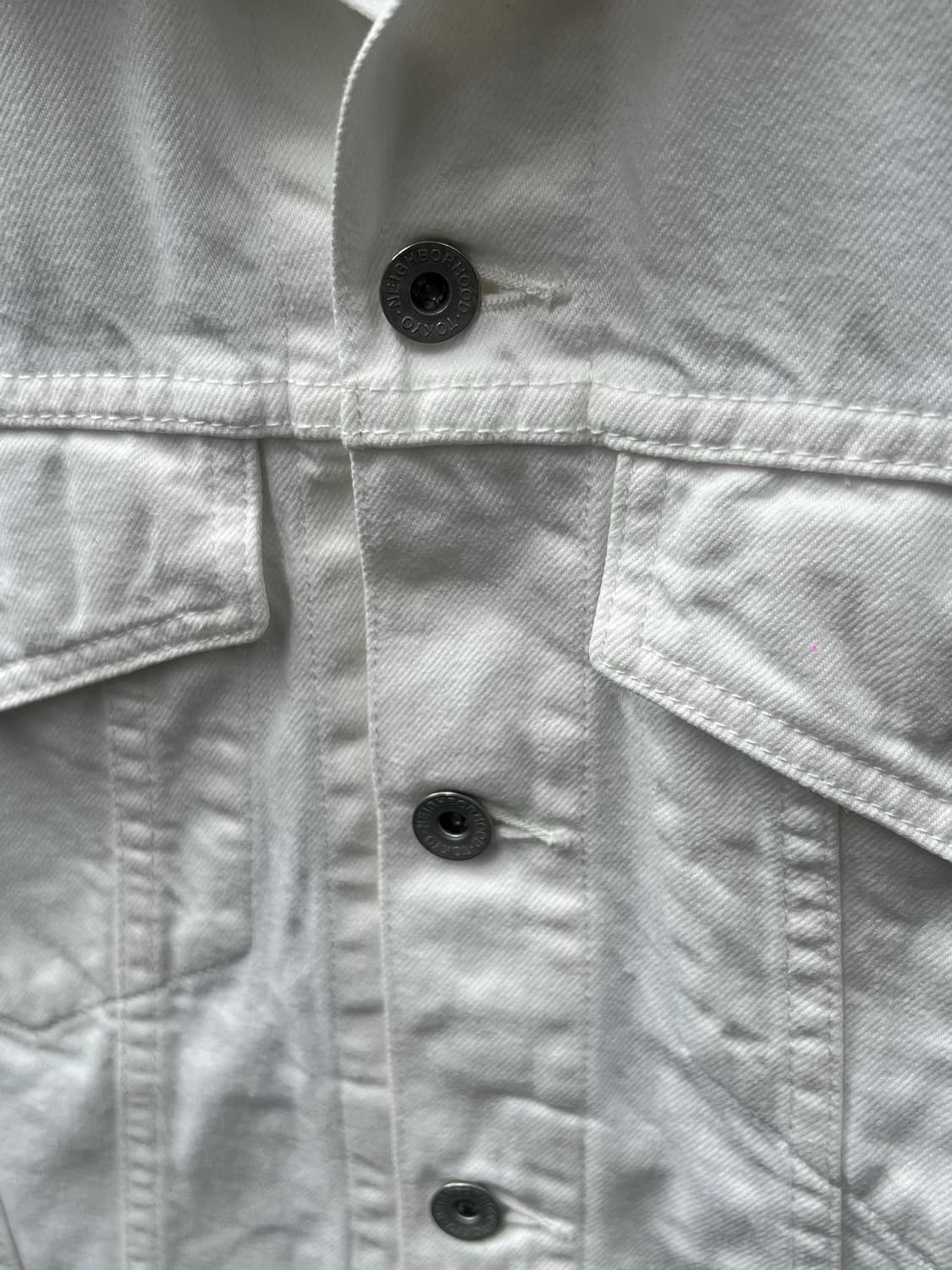 Neighborhood Type4 White Denim Jacket 상품이미지4