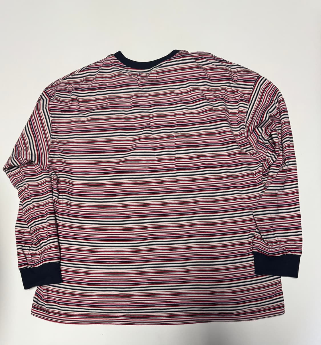 여성 스튜디오톰보이 24년도 오버핏 스트라이프 긴팔티 F 상품이미지2