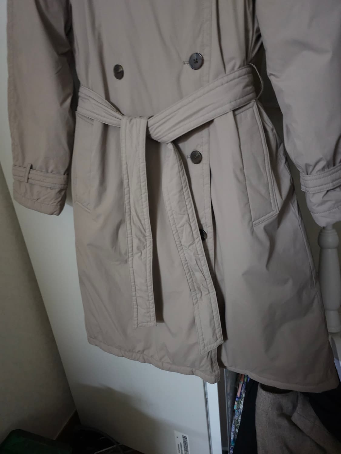 타하리 구스다운 트렌치 패딩코트 상품이미지3