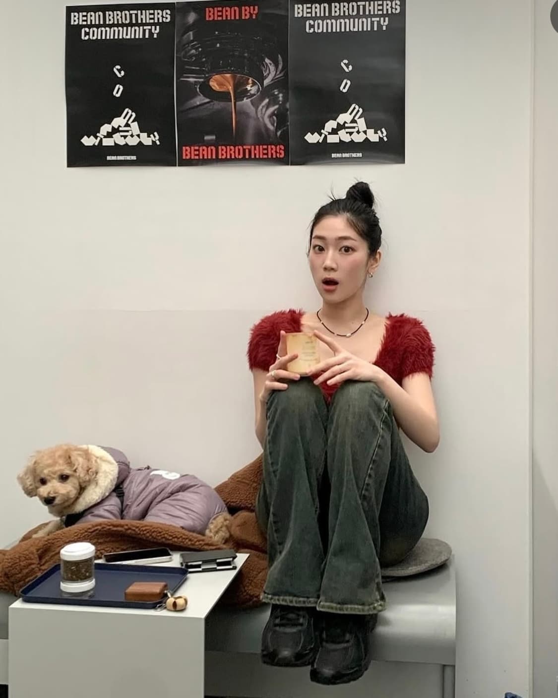 퍼지 유넥라인 크롭 티 상품이미지2