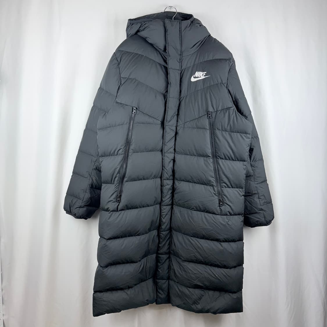 (100) 나이키 NSW 덕다운 롱 패딩 블랙 상품이미지2