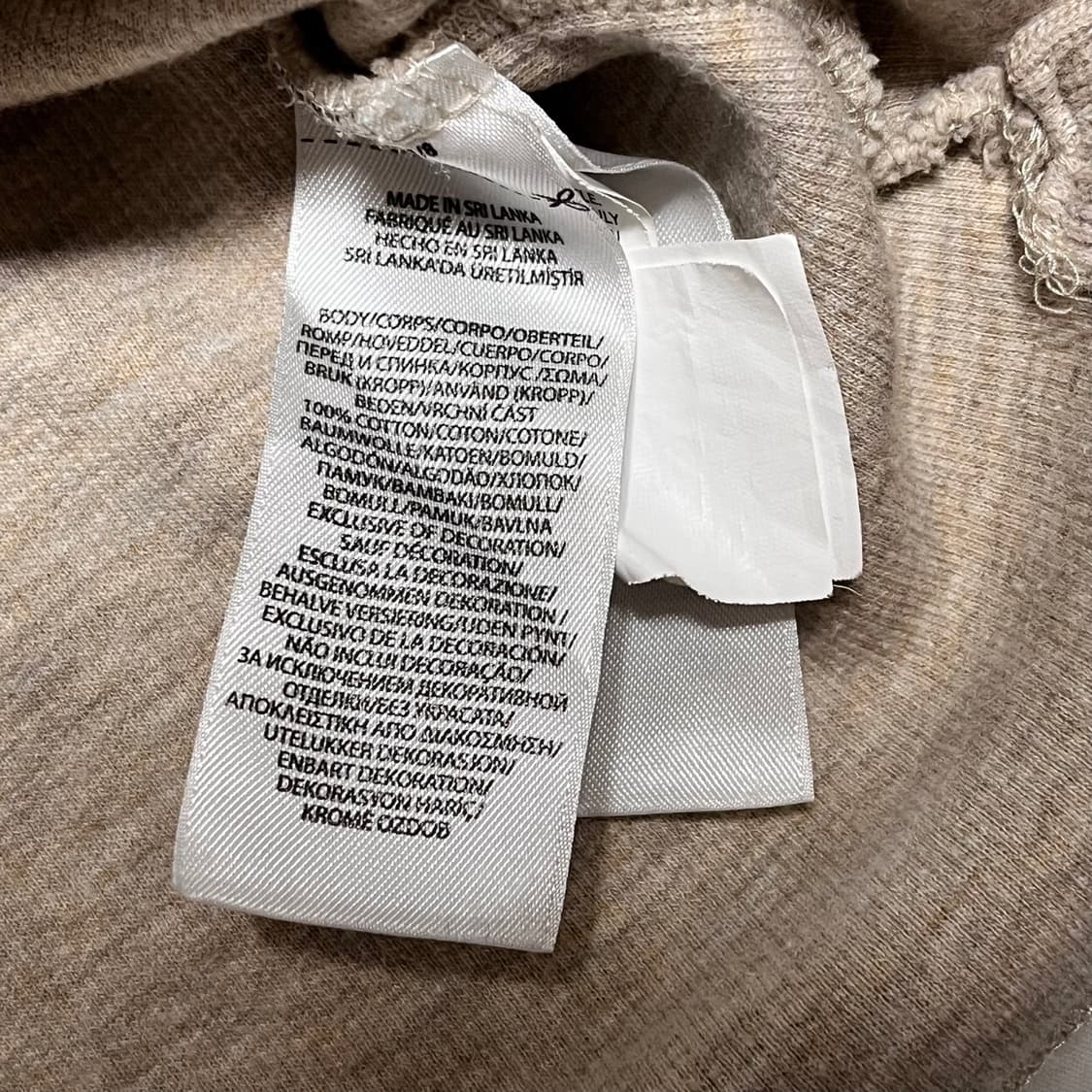 M 폴로랄프로렌 코튼 반집업 니트 베이지 상품이미지4