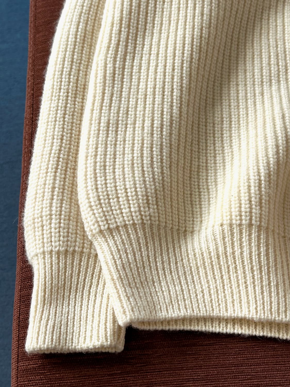 Wool crew neck heavy rib knit P/O 상품이미지4