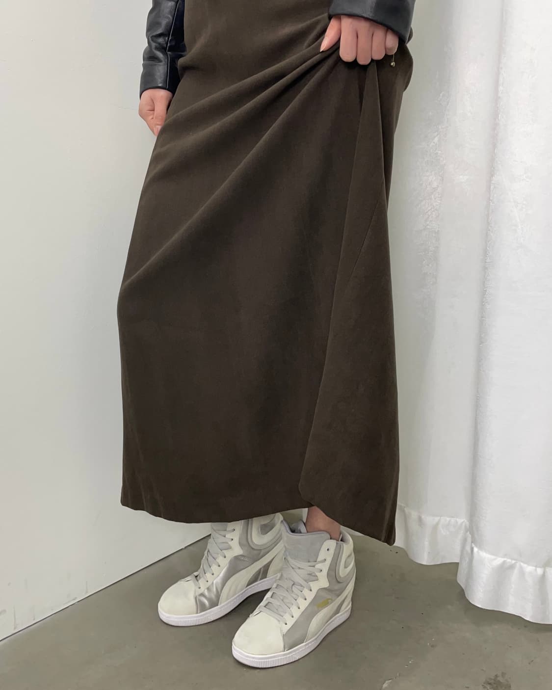 MaxMara Weekend 브라운 맥시 스커트 상품이미지2