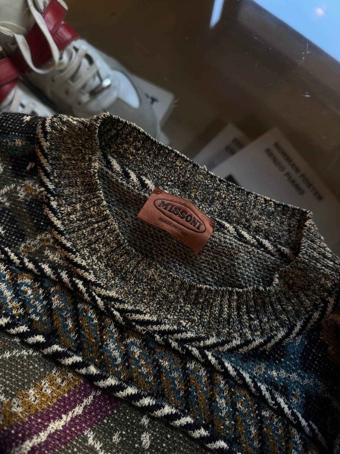 미쏘니 패턴 니트 100 상품이미지7