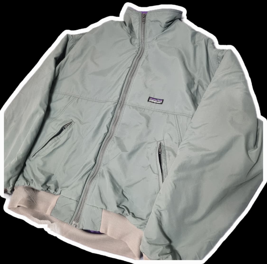 파타고니아 쉘 신칠라 봄버 세이지그린 퍼플  L 상품이미지1