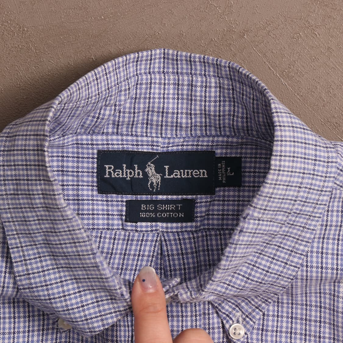 90's 폴로 랄프로렌 빅 셔츠 A1397 상품이미지3