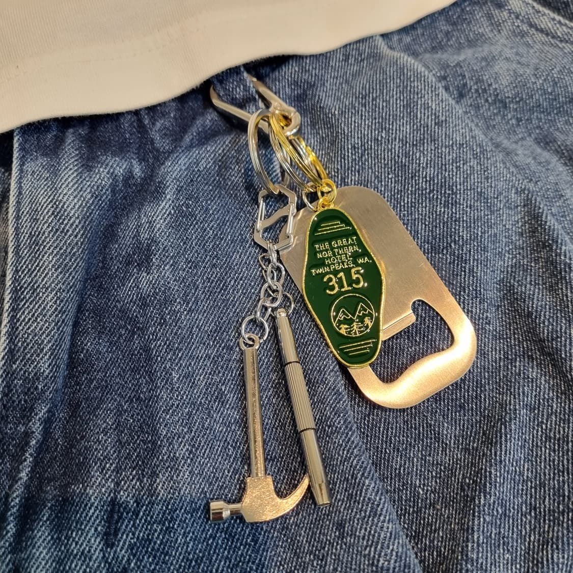 🔨Hammer Line(해머라인) 실버키링 silver keychain 상품이미지2